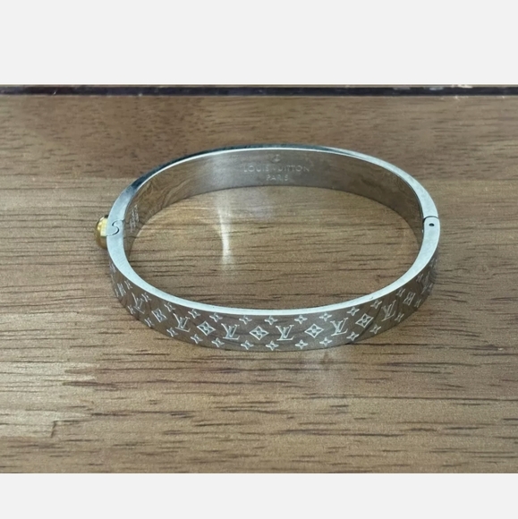 Authentic Louis Vuitton Silver cuff bangle bracelet - Picture 8 of 9